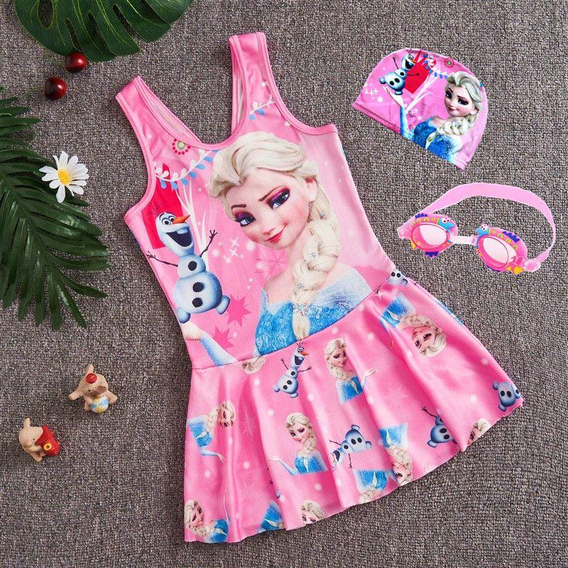 Product Introduction of Snowyprincess Children's Swimsuit Girls' Quick-Drying One-Piece Medium and Big Children 2024 New Girls' Western Style Skirt Swimming Suit 15