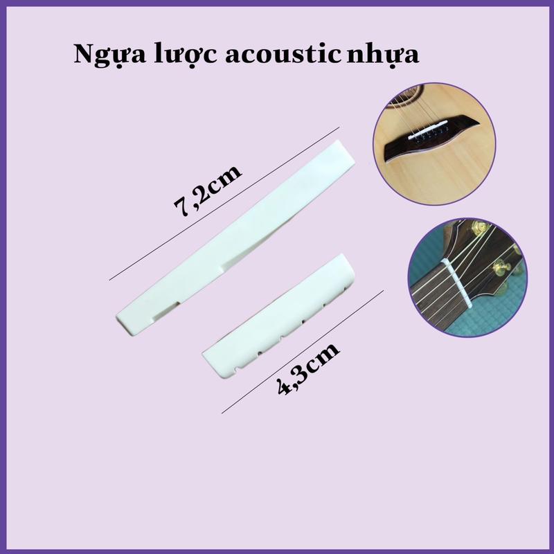 Lược ngựa nhựa cho guitar mài sẵn - Classic và acoustic