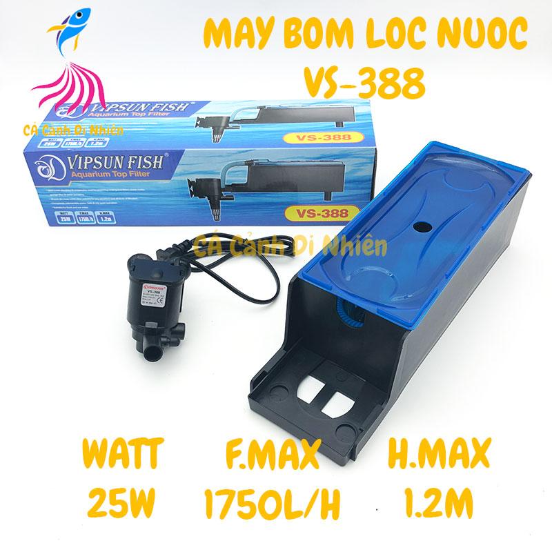Bộ máy bơm + hộp lọc nước VIPSUN VS-388 cho hồ cá cảnh VS 388 0