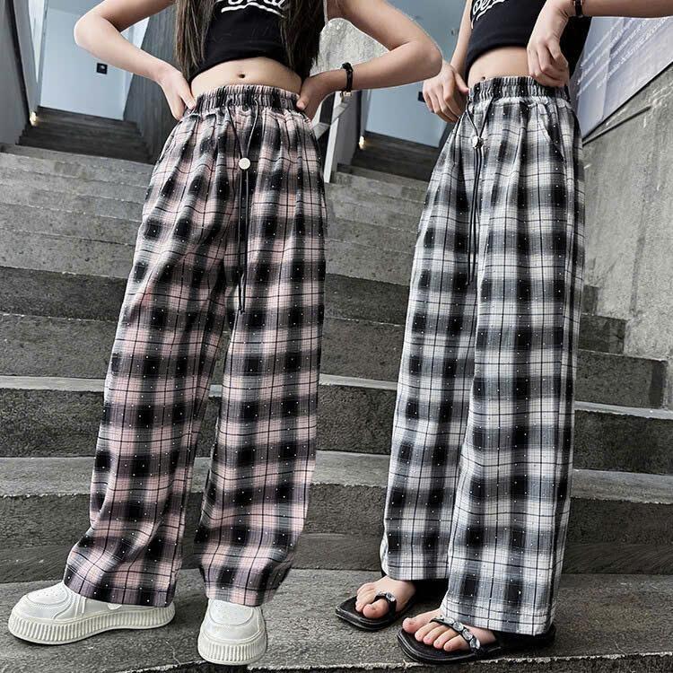 [ KẺ XUÔNG 8803 ] [19-50KG] Quần kẻ caro CHẤT ĐŨI LẠNH ÉP CƯỜM HOT TREND  dễ mặc, cá tính, quần nữ, quần cho bé, quần đỏ BEEEKIDSJEANSHOP1688