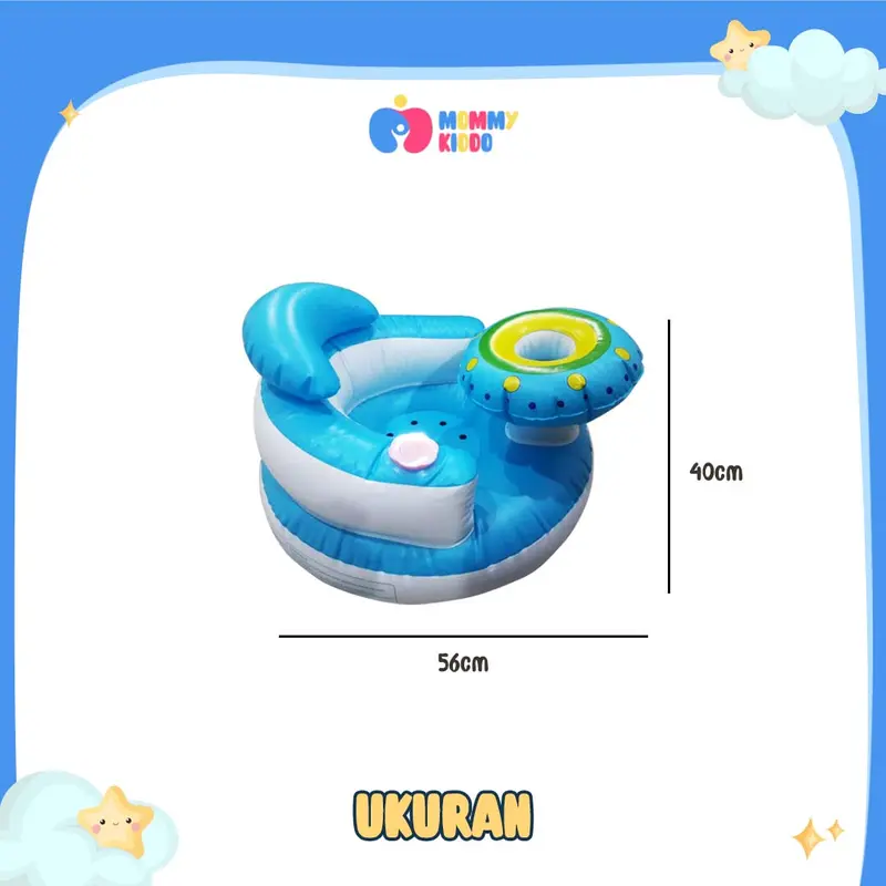 MOMMY KIDDO - (Ada Pompa Internal) Sofa Tiup Kursi Pompa Bayi Bentuk Meja 4