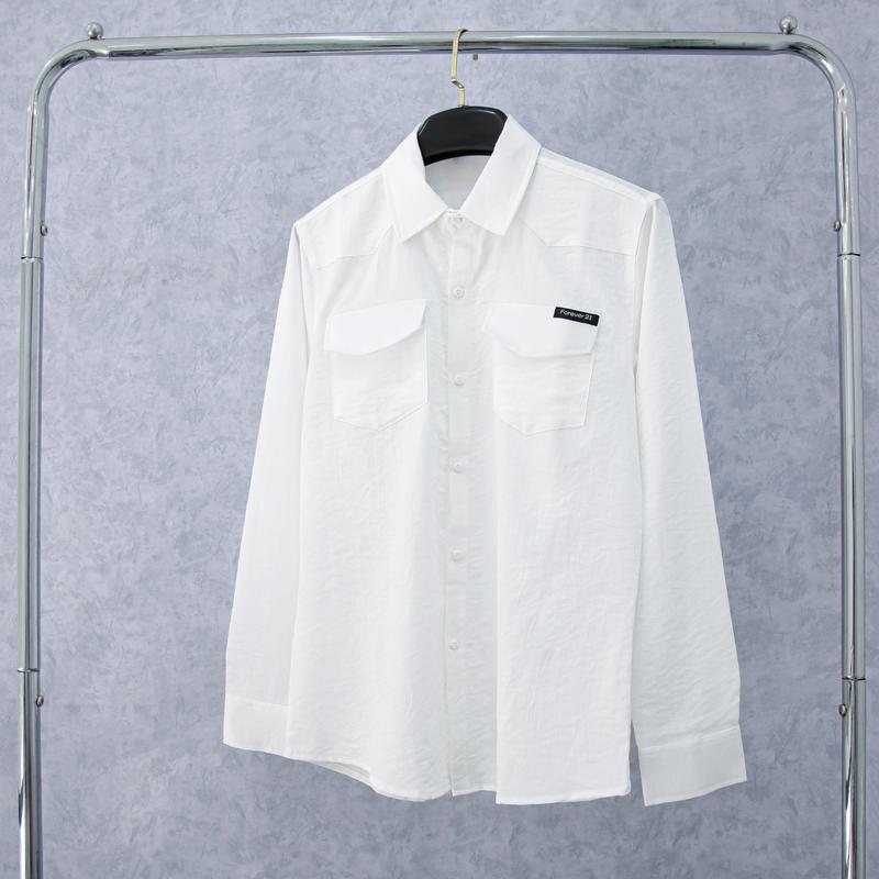 Product Introduction of Áo sơ mi nam tay dài vải dũi mềm thoáng mát phối túi thêu chữ trẻ trung sang trọng mẫu-ATC99 SHOP Menswear 18