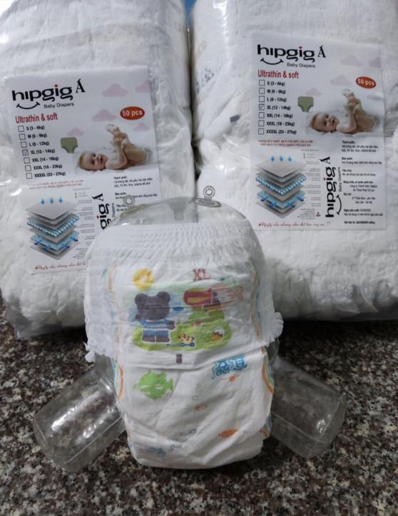 Combo 100 Miếng Tã quần , Bỉm HIPGIG A tã Quần Loại 1
