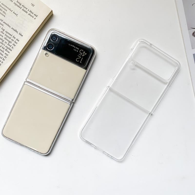 Product Introduction of For Samsung Galaxy Z Flip 4 Case Thin Soft Transparent High Clear Hard PC Phone Cases on For Galaxy Z Flip 3 5G ZFlip3 Cover 4