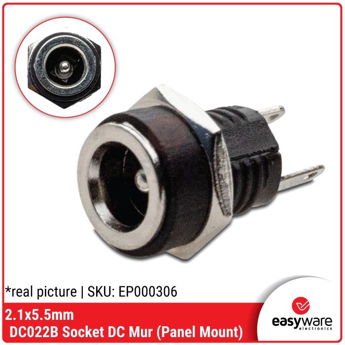 Socket DC Mur Socket DC Panel Mount 2.1x5.5mm DC Power Jack Female ...
