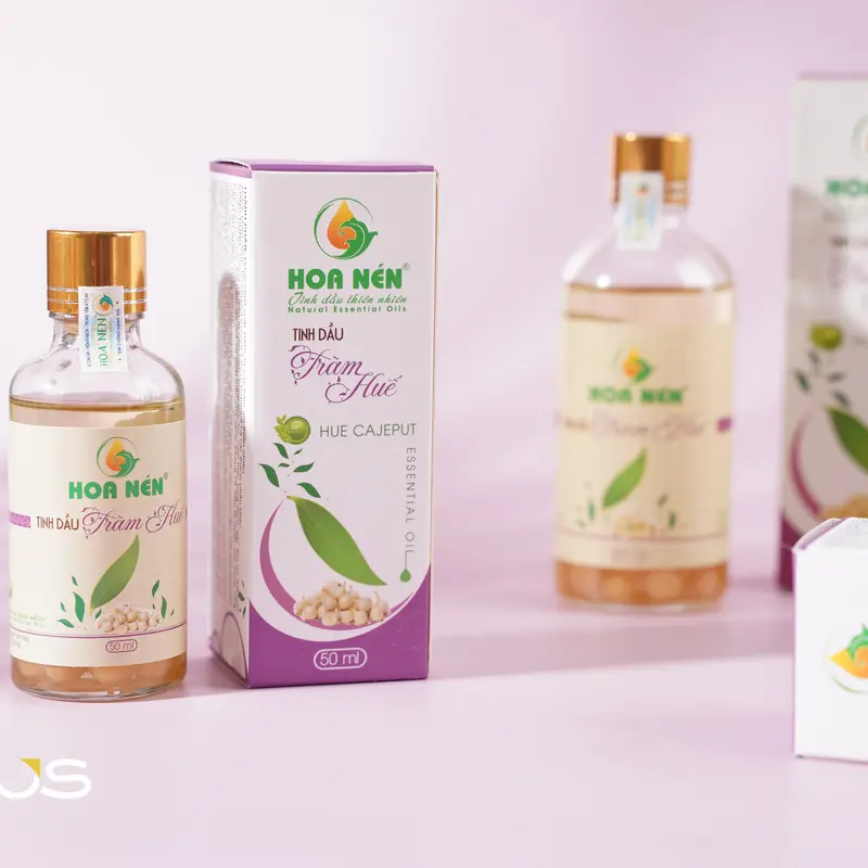 CHÍNH HÃNG - Tinh dầu Tràm Huế nguyên chất có ngâm củ nén 100ml - Hoa Nén - Vegan - Chăm sóc mẹ và bé Cho Bé Cho mẹ 4
