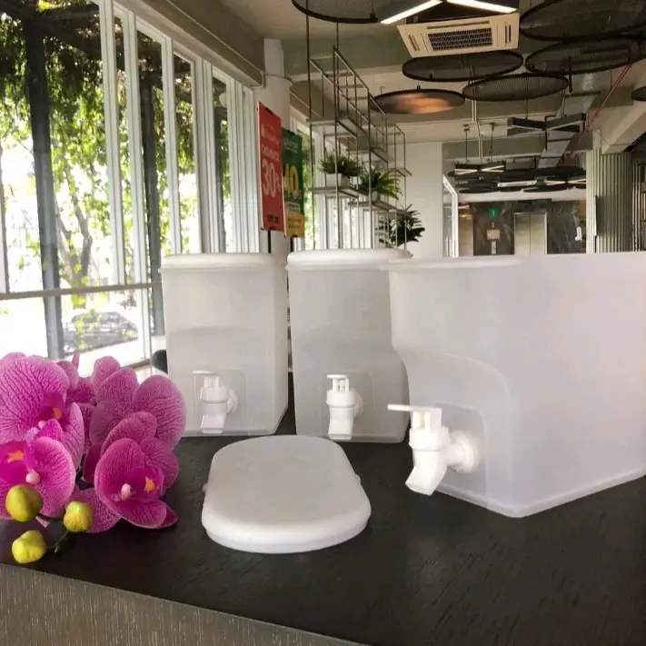 Dispenser Air Mini Serbaguna 3,5 Liter dengan Kran Putih Water Minuman Pendingin