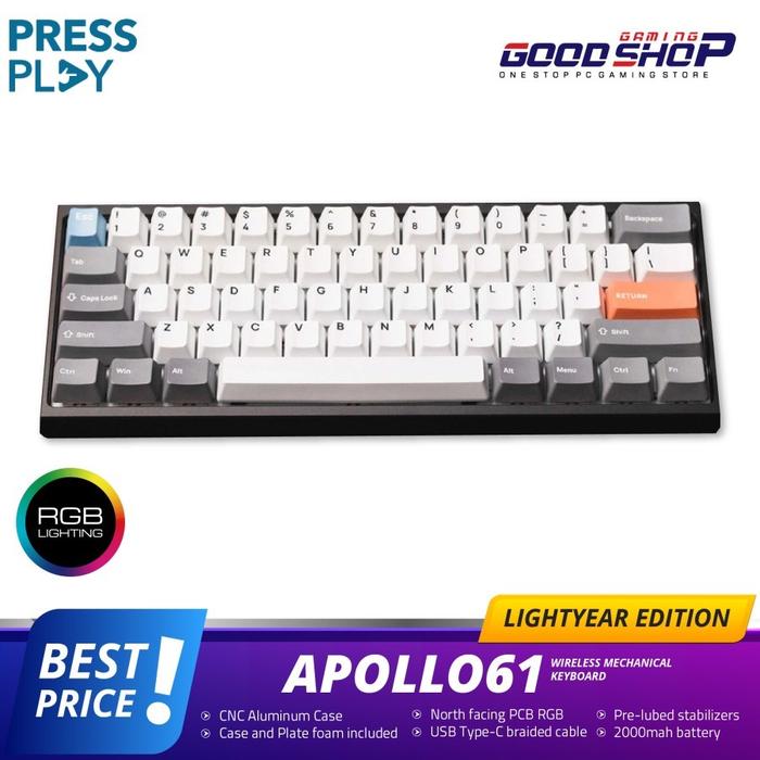 Promo APOLLO61 Lightyear Edition Wireless Aluminum Case Mechanical ...