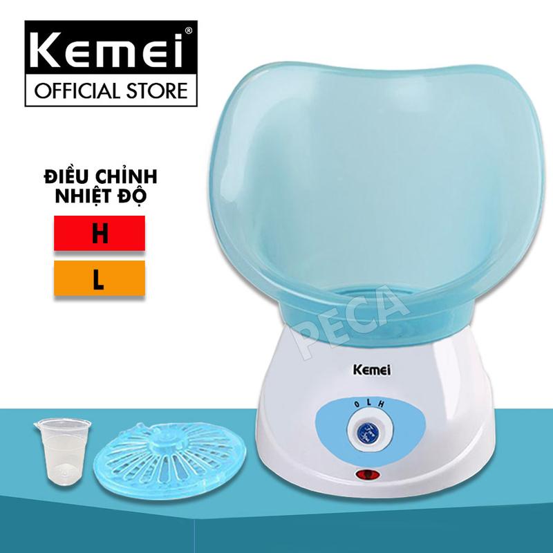  Máy xông mặt hơi nước Kemei KM-6080 điều chỉnh 2 mức nhiệt độ phù hợp sử dụng mọi loại da - Hàng chính hãng Nữ Skincare 