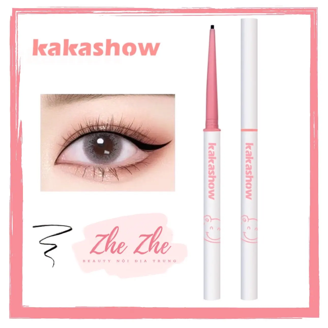Bút Chì Kẻ Mắt KAKASHOW Sắc Nét Lâu Trôi