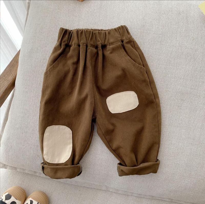 [TingTing Baby] (10-22kg) KKD01 - Quần KaKi Vá cách điệu phong cách Hàn Quốc cho bé mặc đi học, đi chơi cá tính chất liệu kaki mềm mại, thoải mái quần trai 4