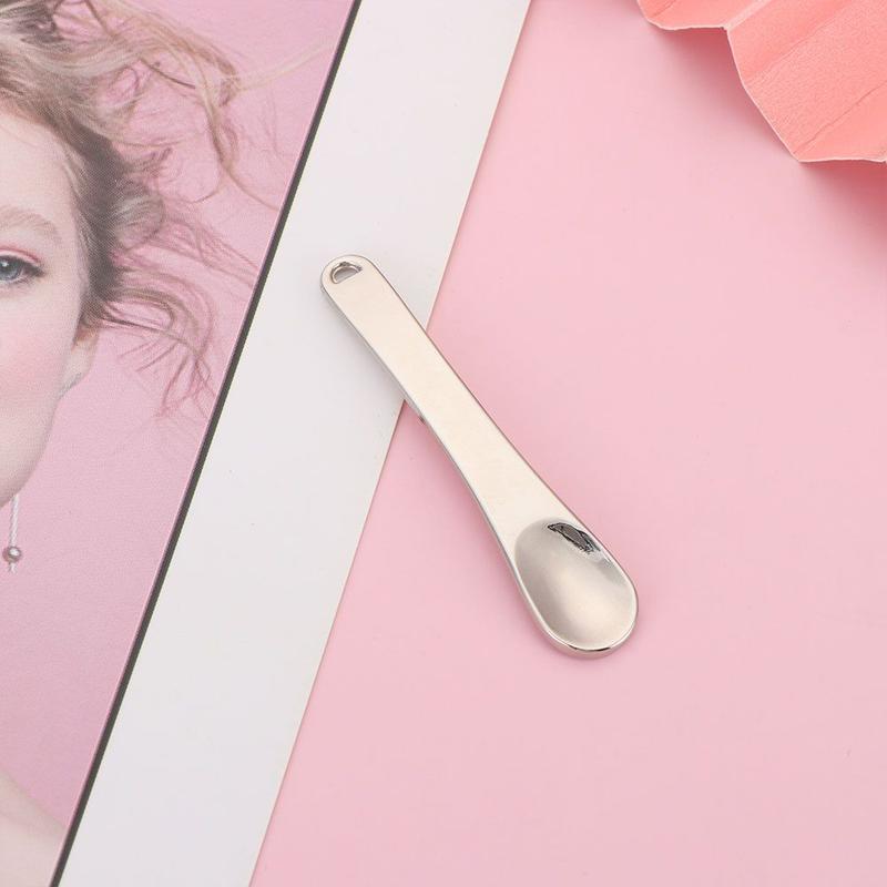 Product Introduction of Eye Cream Spoon Facial Cosmetic Skincare Beauty Scoop Metal Cosmetic Reusable Scoop Mini Spoon 15