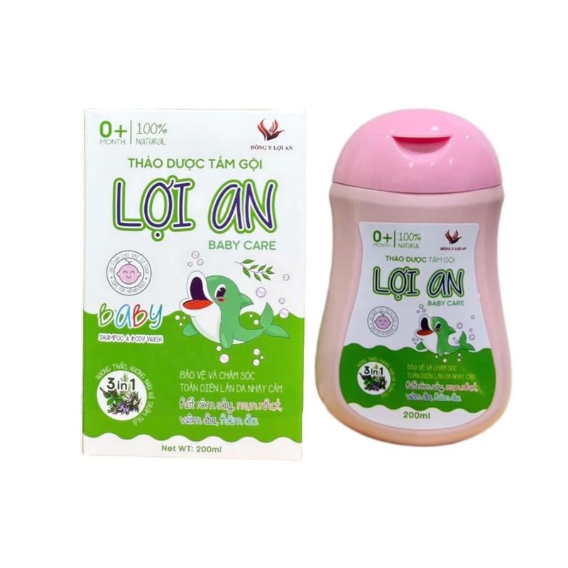 Sữa Tắm Gội Thảo Dược Lợi An Cho Bé 200ml 3