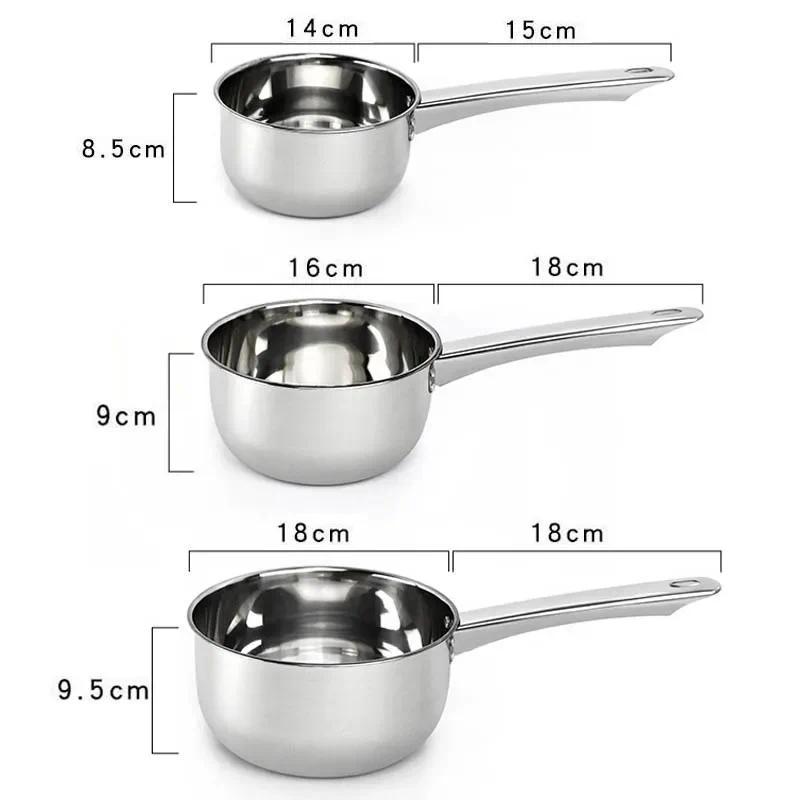 Product Introduction of Stainless Steel Non-stick Pan Noodle Pot Kitchen Accessories Milk Pot Aluminum Pot Tableware Pan Home Cooking Tools Cookware pot 18