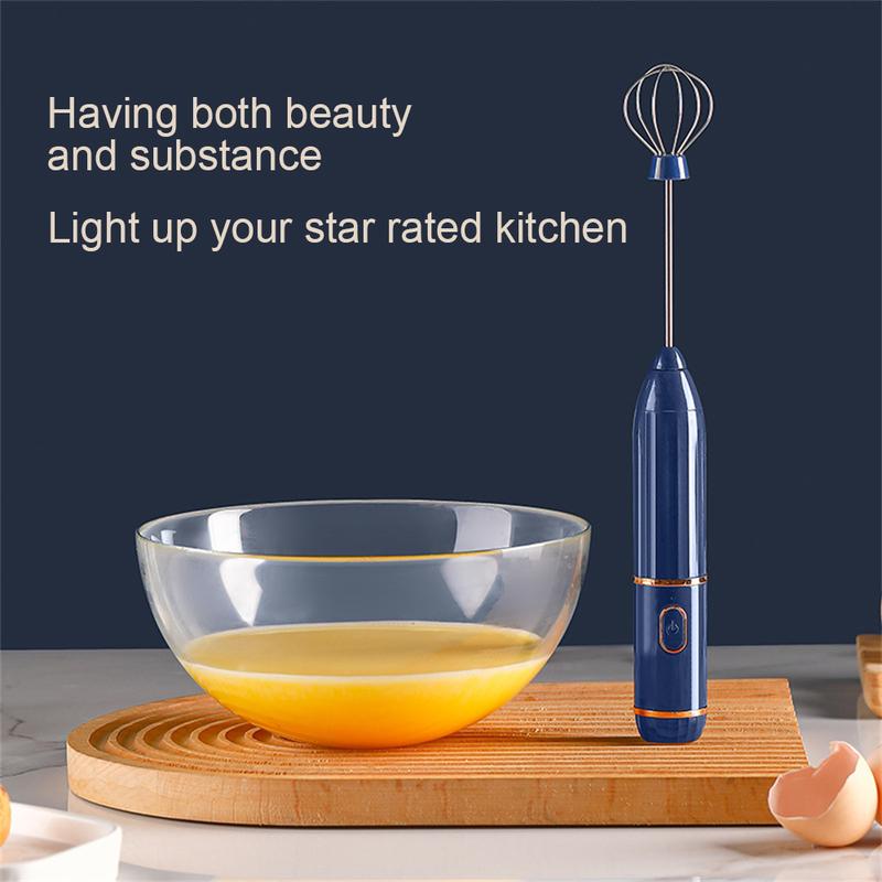Product Introduction of USB Rechargeable Stainless Steel Mixer, Egg Beater, Electric Egg Beater, Handheld Mixer, Baking Tools, Multi-functional, Efficient Rechargeable Mixer 19