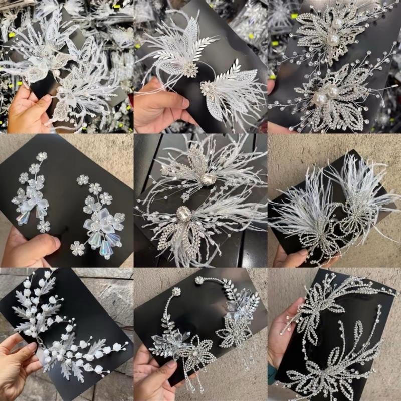 Cài tóc cô dâu sang trọng lấp lánh 0