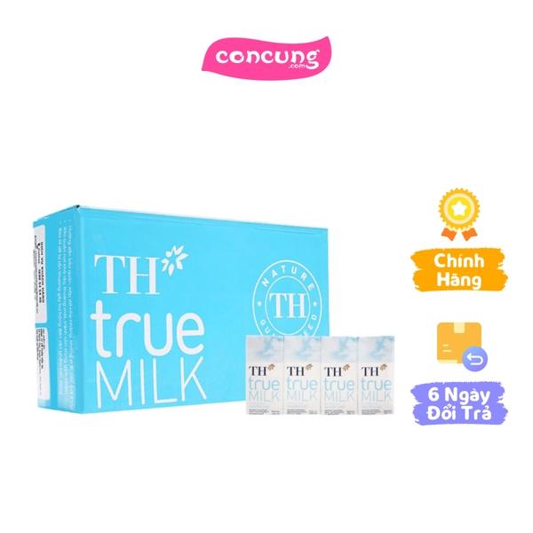  Thùng Sữa tươi tiệt trùng nguyên chất TH true Milk 180ml  lốc 4 hộp  