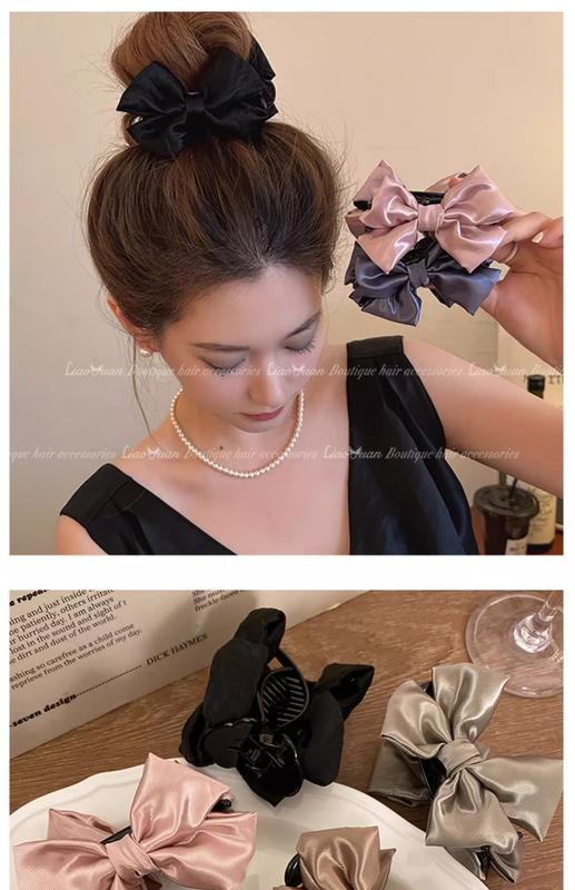 Product Introduction of French High-quality Ball Head Grip 2024 New Bow Hairpin Female Shark Head Clip Jewelry 6