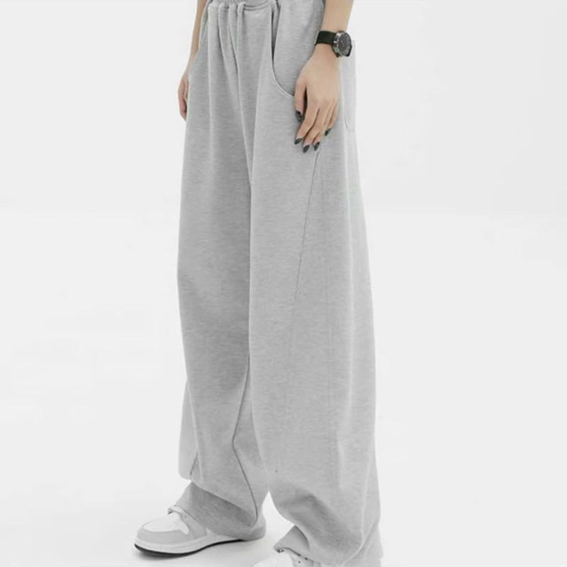 Quần Nỉ Nam Dài From Rộng Nỉ 2 Da Unisex Local Brand Màu Đen Xám Trắng Phong Cách Unisex