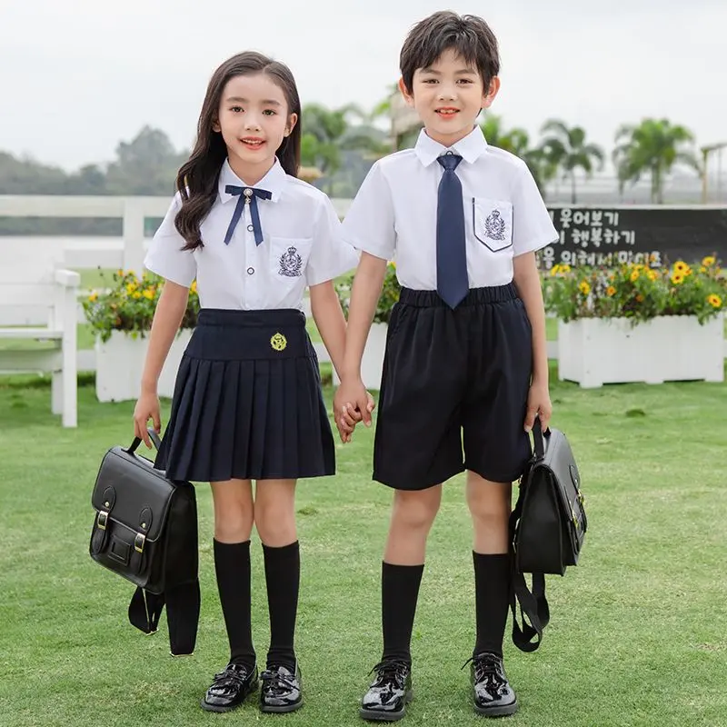 2025 Kindergarten Suit Summer Clothing British College Style Children's Chorus Costume Suit Graduation Photo Primary School Uniform