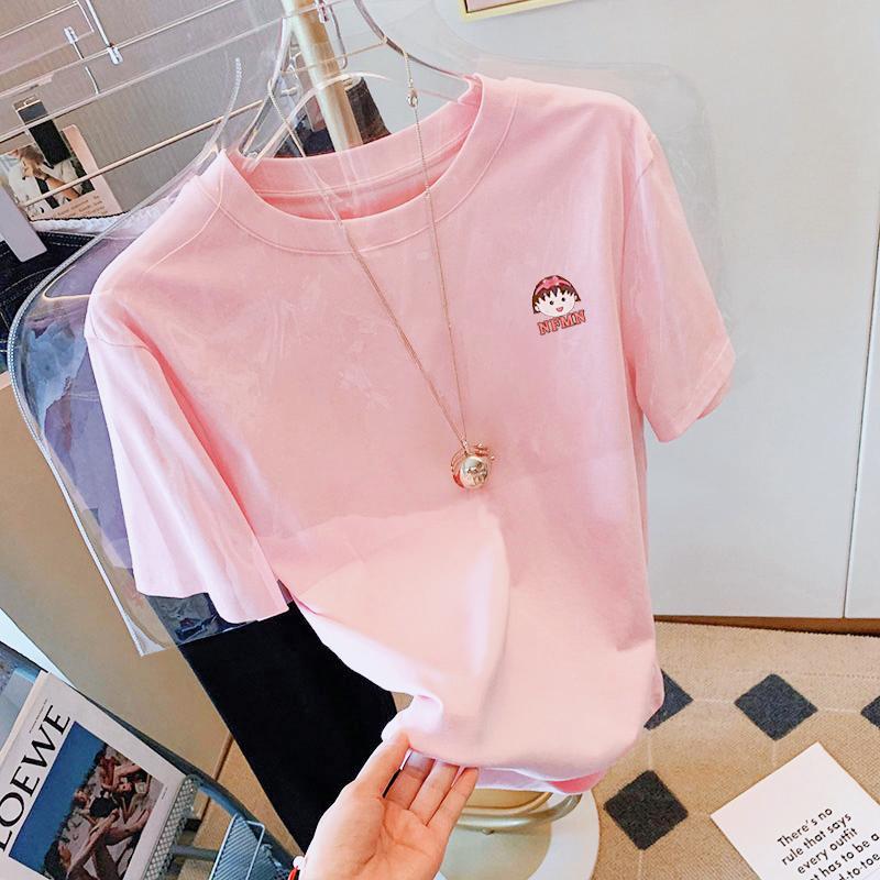 Áo Thun Tay Ngắn, Dành Cho Nam Và Nữ, Hàng Mới Về, Tất Cả Cotton, Thiết Kế Dáng Rộng Rãi, Thích Hợp Cho Các Cặp Đôi, Trang Phục Mùa Hè 1