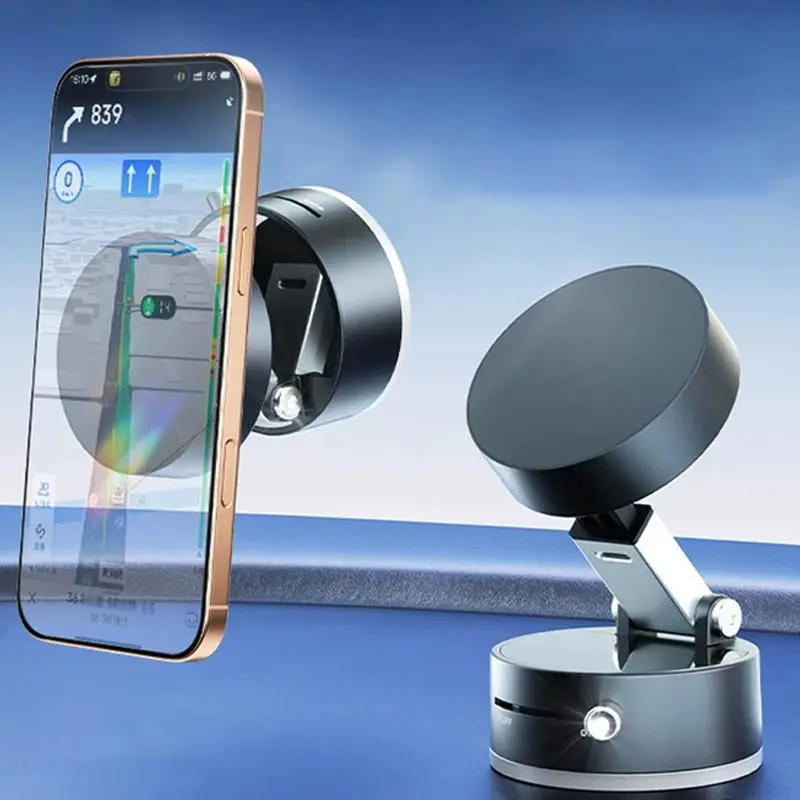 Vacuum Magnetic Phone Stand. Foldable And Retractable, Strongmagnet, Portable, Multi-Scene Useeasy To Use, Zero Bubbles, Your Screenstays Spotless