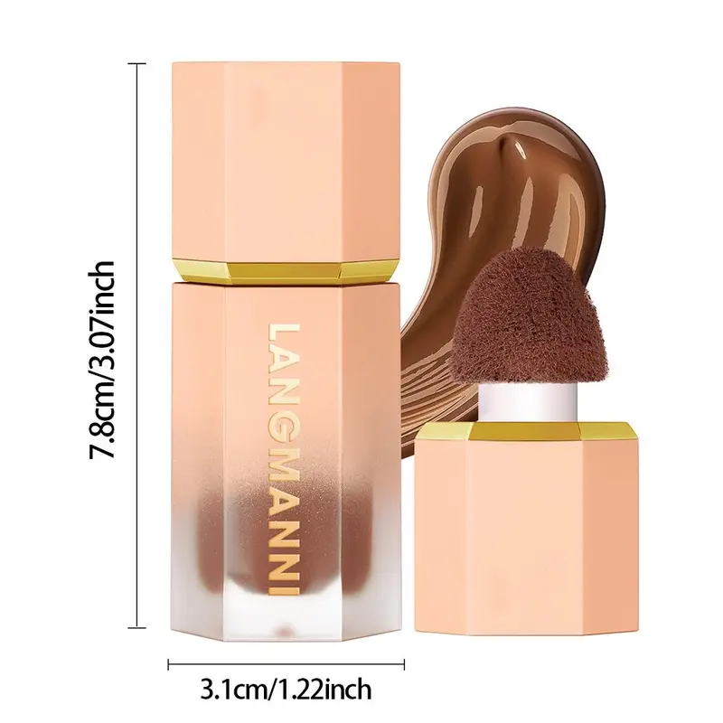 Long Lasting Liquid Contour, Facial Contouring & Detailing Highlighter Makeup, Milk Contour Sticks Full Coverage Flawless Makeup Cream, Makeup Product for Women, Makeup Bundles, Compact Girls Set for Girls, Holiday Essentials, Cosmetics Bronzer, Glam, Tan 1