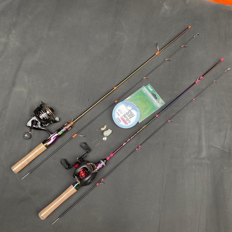 Bộ cần lure suối UL titan giá rẻ  (tặng kèm dây pe + mồi hơi + thìa suối)