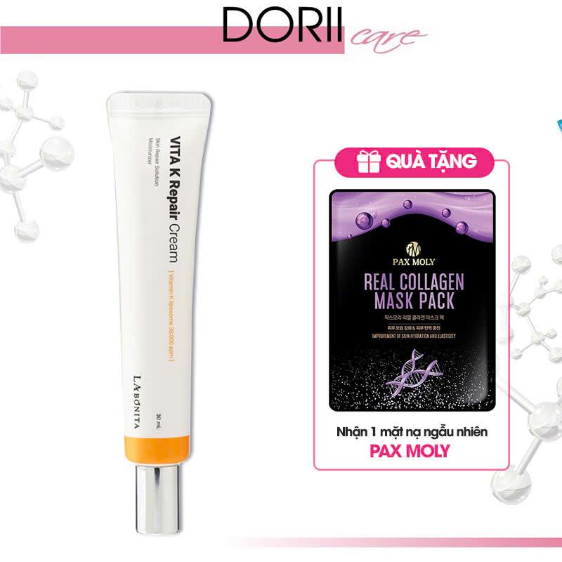  ￼LaBonita Kem Dưỡng Ẩm Phục Hồi Da Vita K Repair Cream 30ml + tặng mặt nạ PaxMoly 