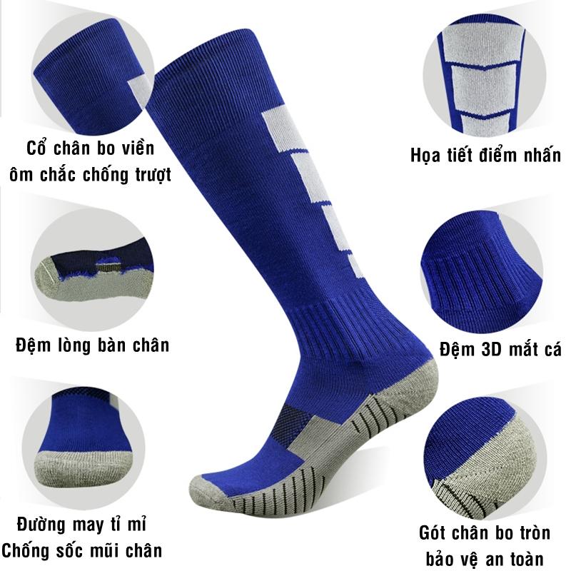 Product Introduction of Tất Đá Bóng Chống Trơn Vớ Đá Banh Trẻ Em Người Lớn Chính Hãng Giá Rẻ Cổ Ngắn Cao Lửng MU Arsenal Real Barca iSOCK tv01 2 Sọc 0