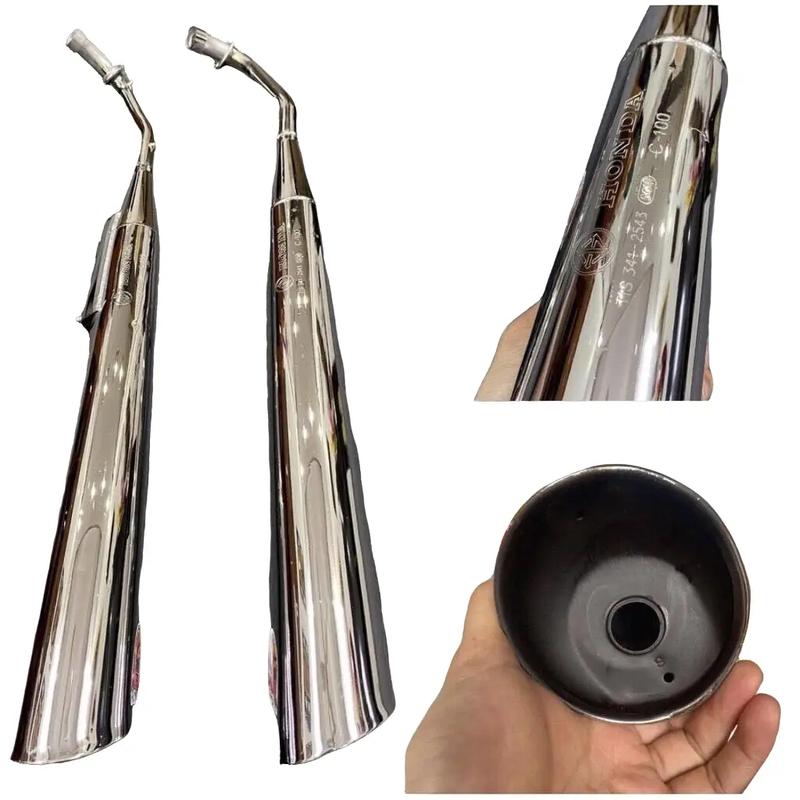 Bô xe máy thay thế 2543 drem wave Inox Phụ Tùng Phụ Kiện pô leovince nổ pô nổ backfire