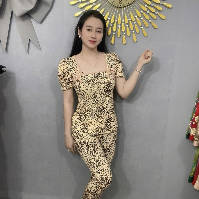 - Đồ bộ thiết kế thun aty tơ - cổ sẩm tay phồng !!!!!! 8