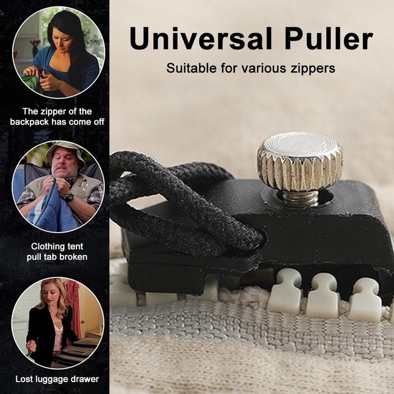 2/6/10 Pieces Zipper Repair Kit Universal Instant Zipper Repair Replacement Zipper Sliding Teeth Rescue Zipper Head For 3 Sizes 4