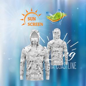 เสื้อแจ็คเก็ตผู้ชาย มีฮู้ด ผลิตโดย MALFC เหมาะสำหรับนักตกปลา เสื้อตกปลา น้ำหนักเบา ป้องกันแสงแดด, เคลือบรอบคอ ชุดตกปลา เหมาะสำหรับกิจกรรมกลางแจ้ง มาพร้อมเสื้อตกปลา