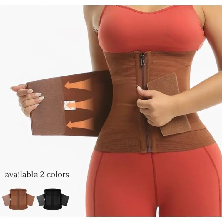 Kylie Korset Pelangsing Premium Sport Korset Resleting Waist Shaper Double High Compression Core Corset