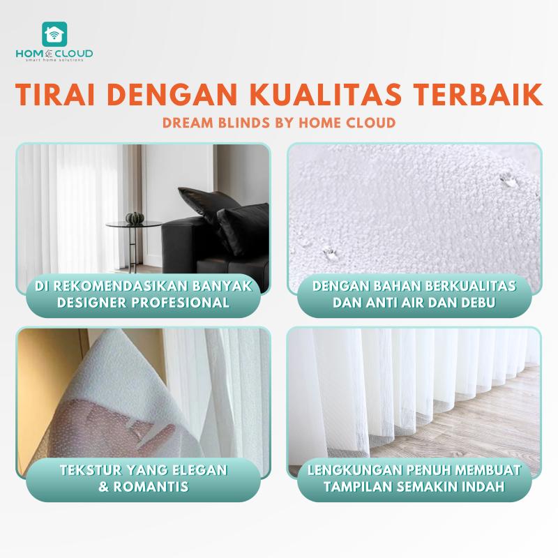 TIRAI CUSTOM - Dream Blinds otomatis Phantom Blinds Tirai Vertikal - Tirai Gulung - Gorden Kantor Gorden Blinds 1