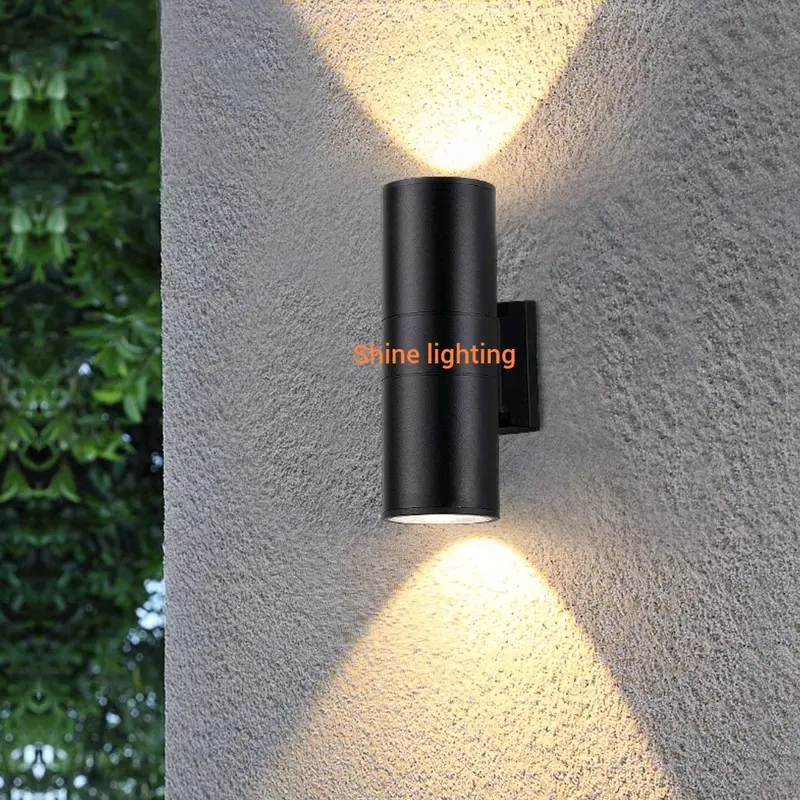 Lampu dinding minimalis indoor outdoor waterproof teras cafe restoran E27 hitam 3