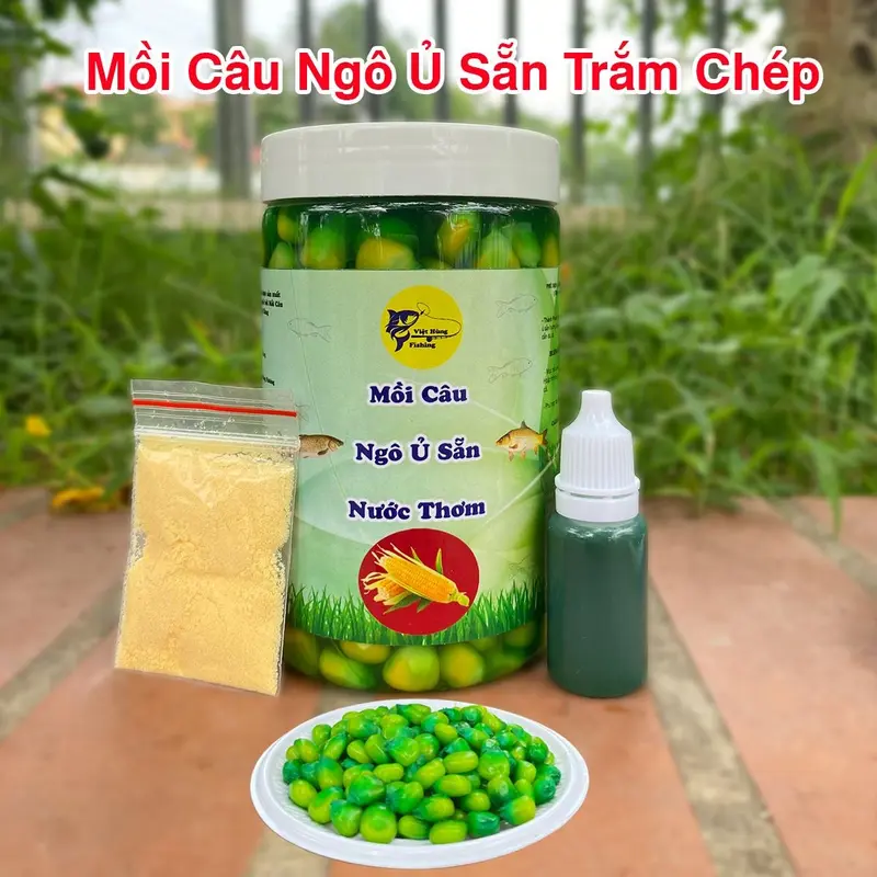 Mồi Câu Cá Ngô Ủ Sẵn Trắm Chép Việt Hùng Fishing Đi Câu Bắt Cá 0