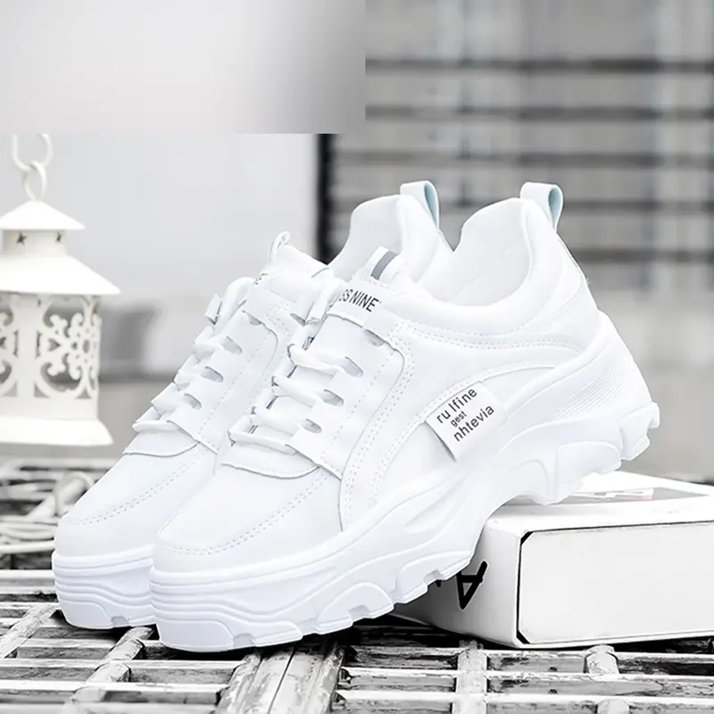 Giày thể thao nữ đế cao mẫu siêu nhẹ Sneaker Sport Cao Su 2