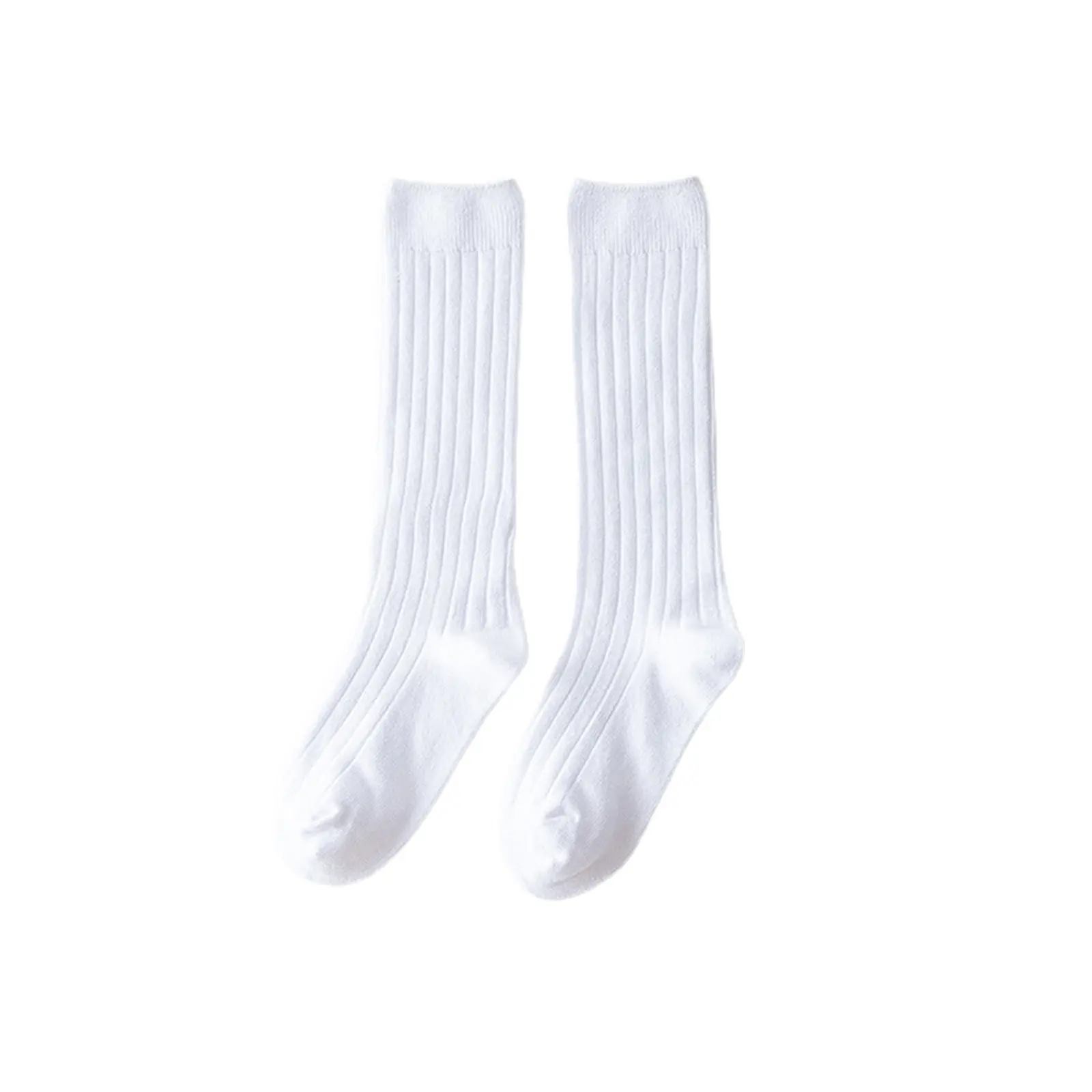 Toddlers Baby Knee High Socks Infant Solid Color Knit Rib Uniform Tube Stockings for Newborn Girls Boys Suggest age:0-24 Months and 2-3 Years