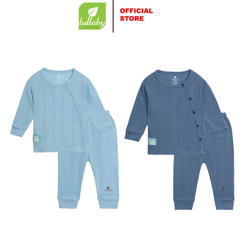 LULLABY - Bộ bé trai cài lệch dài tay - NH728R
