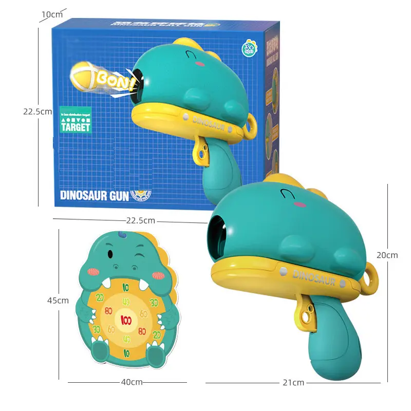 Mainan Anak DINOSAUR BALL GUN WOBEIXING 678-3 Mainan Tembakan Bola Target Dinosaur Anak 7