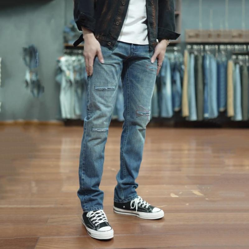 Product Introduction of Quần Jeans Nam JN01. Thiết kế đường phố trẻ trung, chất vải bò co dãn 4 chiều thoải mái khi mặc 5