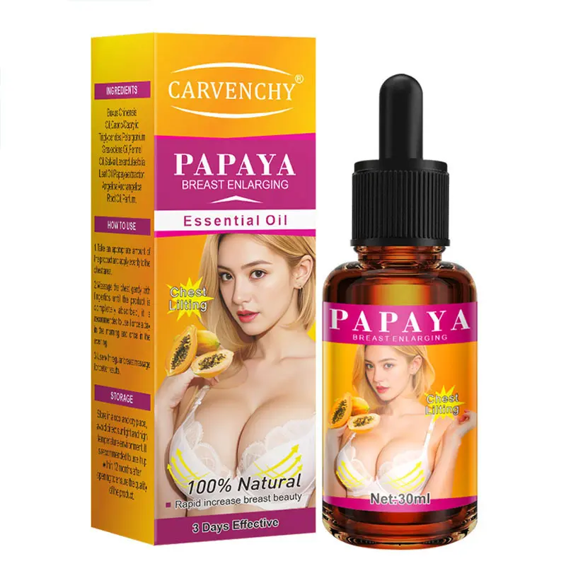Special for papaya breast essential oil, chest care, full and firm, chest massage essential oil