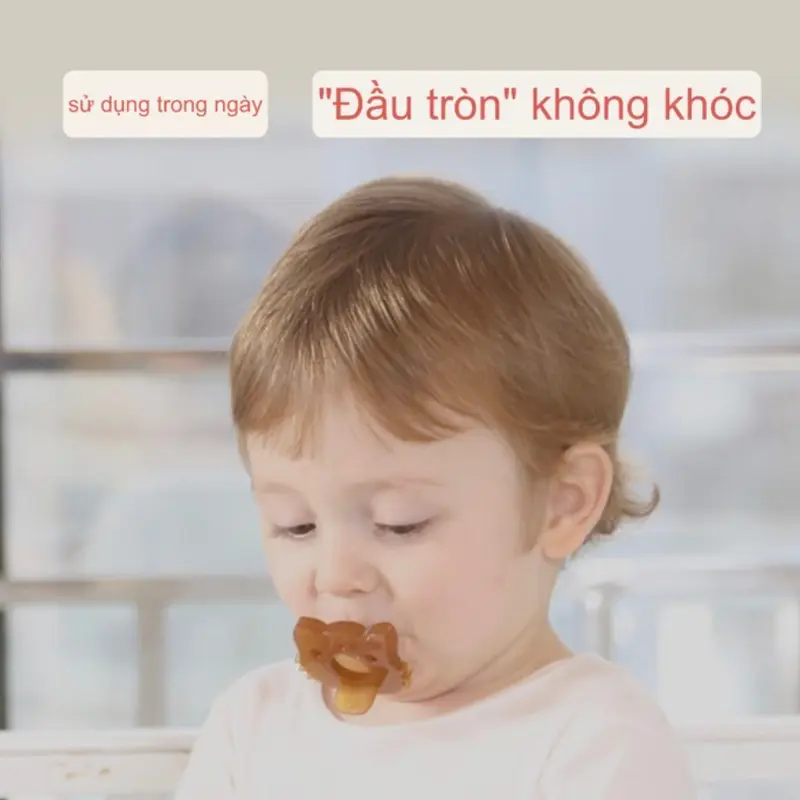 Ti giả cho bé kidzoo.cm ngày và đêm bằng silicone từ 0 - 24m Cao Su 4