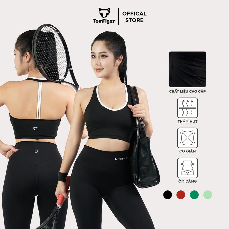 Áo Bra Sport tập thể dục gym tập yoga TOMTIGER HAVEN thiết kế độc lạ, chất liệu co giãn 4c thấm hút mồ hôi