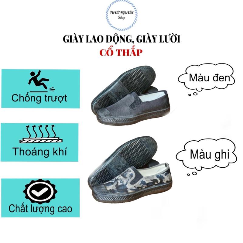 Giày lười nam vải dù bò cao cấp thoáng mát đế mềm chống trơn trượt phù hợp cả nam và nữ Shoes Đế Bằng Cao Su Loafer