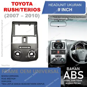 Frame Panel Toyota Rush Daihatsu Terios Gen 1 Head unit Android 9 Inch