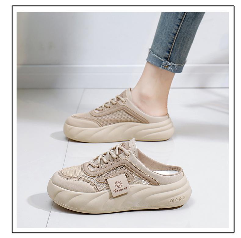 Product Introduction of Summer New Slip-on Sandals Women's Outer Wear Ins Fashion Platform Slippers Retro Casual Beach Kt2633 8