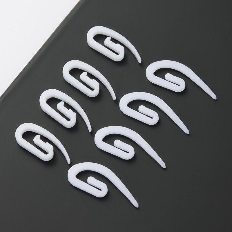 Product Introduction of 50 Pieces Curtain plastic bus hook Korean car hook hook white hook accessories hook accessories cloth hook track 0